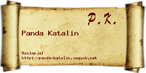 Panda Katalin névjegykártya